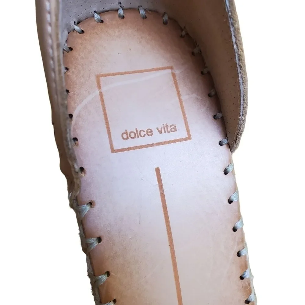 Dolce Vita Nilton Espadrille Wedge Sandals Braided Strap Ankle Strap Size 10